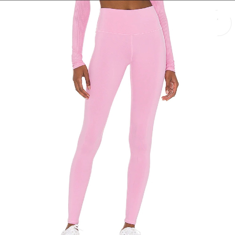 Alo High Waist Airbrush Legging in Parisian Pink - Picture 4 of 4